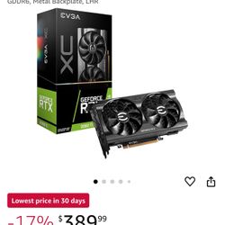 EVGA GeForce RTX 3060 Ti XC GAMING 8GB GDDR6 Graphics Card (08G-P5-3663-KL)