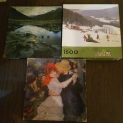 Lot Of 3 Springbok Vintage Jigsaw Puzzles