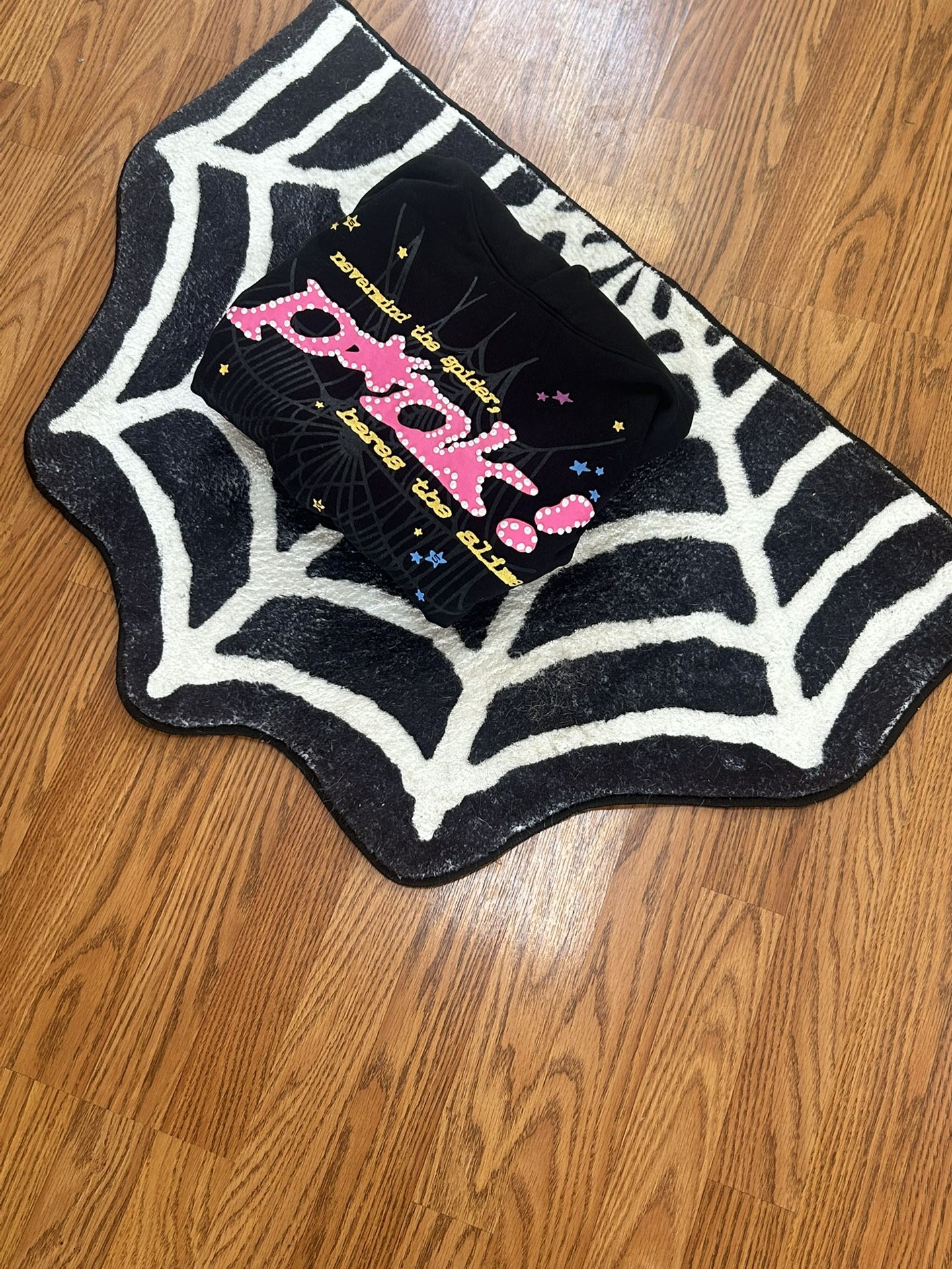 Pink And Black Spider Hoodie
