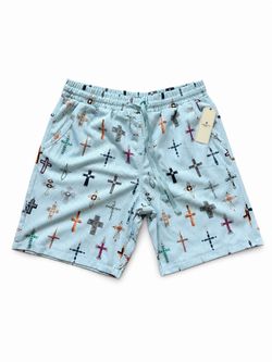 Saints StudioCross Print Mesh Shorts