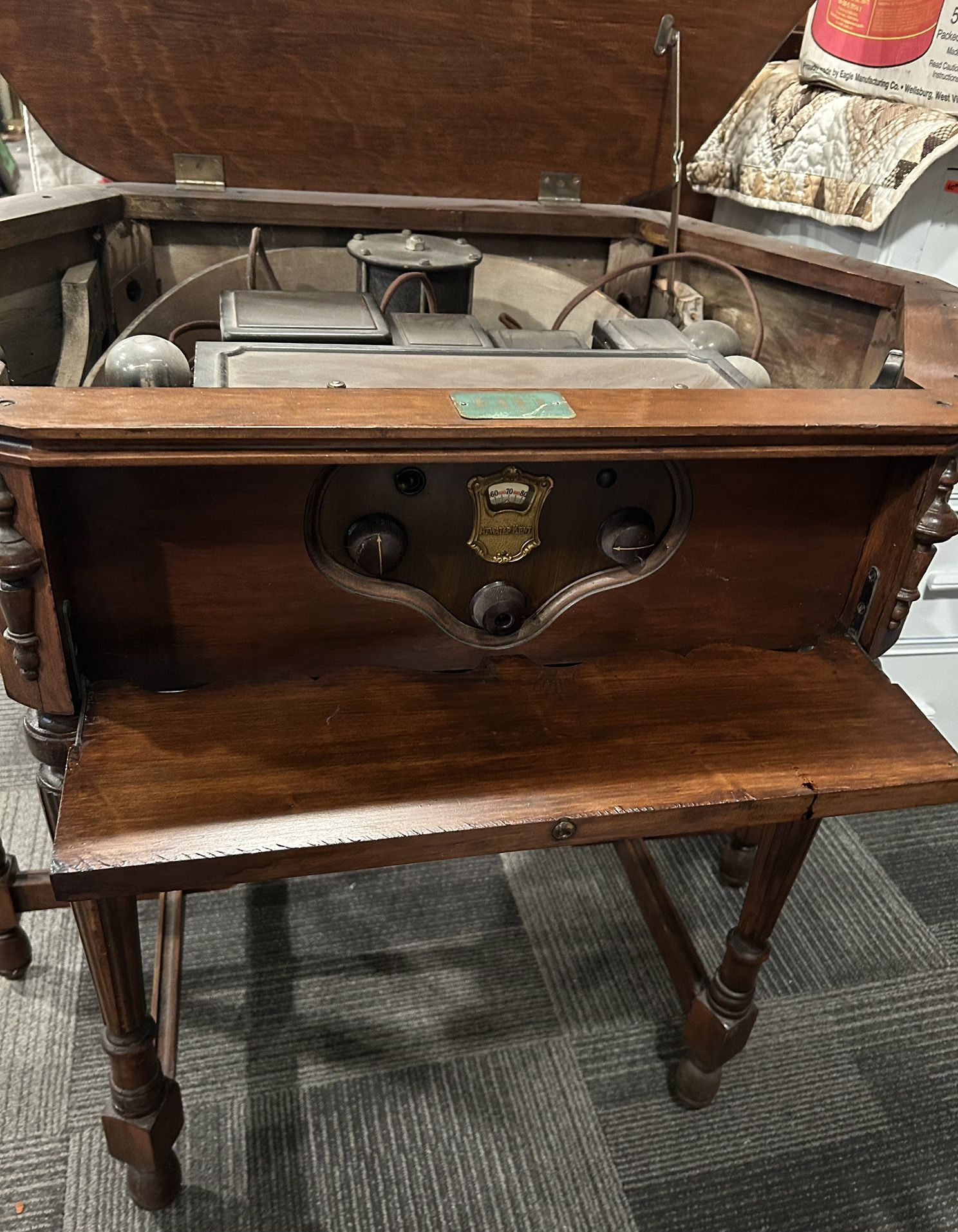 1920’s Atwater Kent Tube Radio in Kiel Table