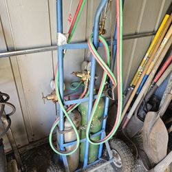  Cutting  Torch Oxygen  Acetylene Torch Set Up