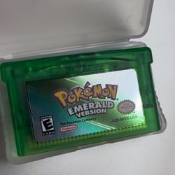 Pokemon Emerald Version GBA Game Cartridge