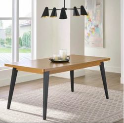 Brand new Better Homes & Gardens Nola Extendable Dining Table, Light Honey  Wood Finish