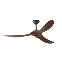 New in box 60 in. Indoor/Outdoor 3-Solid Wood Blades Propeller Ceiling Fan with Remote Control, 6-Speed, Timing Setting in Brown 020162