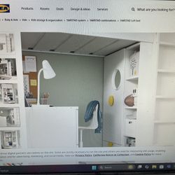 IKEA Bunk/desk/wardrobe Combo