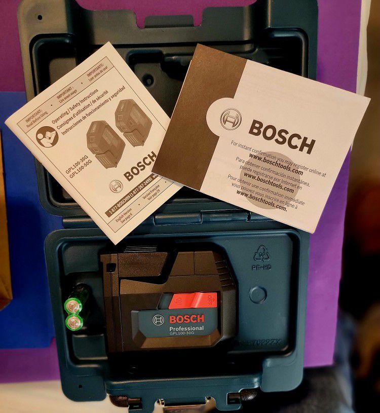 Bosch GPL100-30G 3-point Laser With 125' Range 