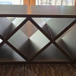 23" x 7.25" x 6.25" Wooden Wine Rack