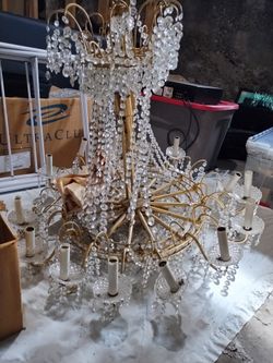 Clear Large 36/48 arms Luxury Crystal Chandelier Light Pandent Lamp LED Fixtures