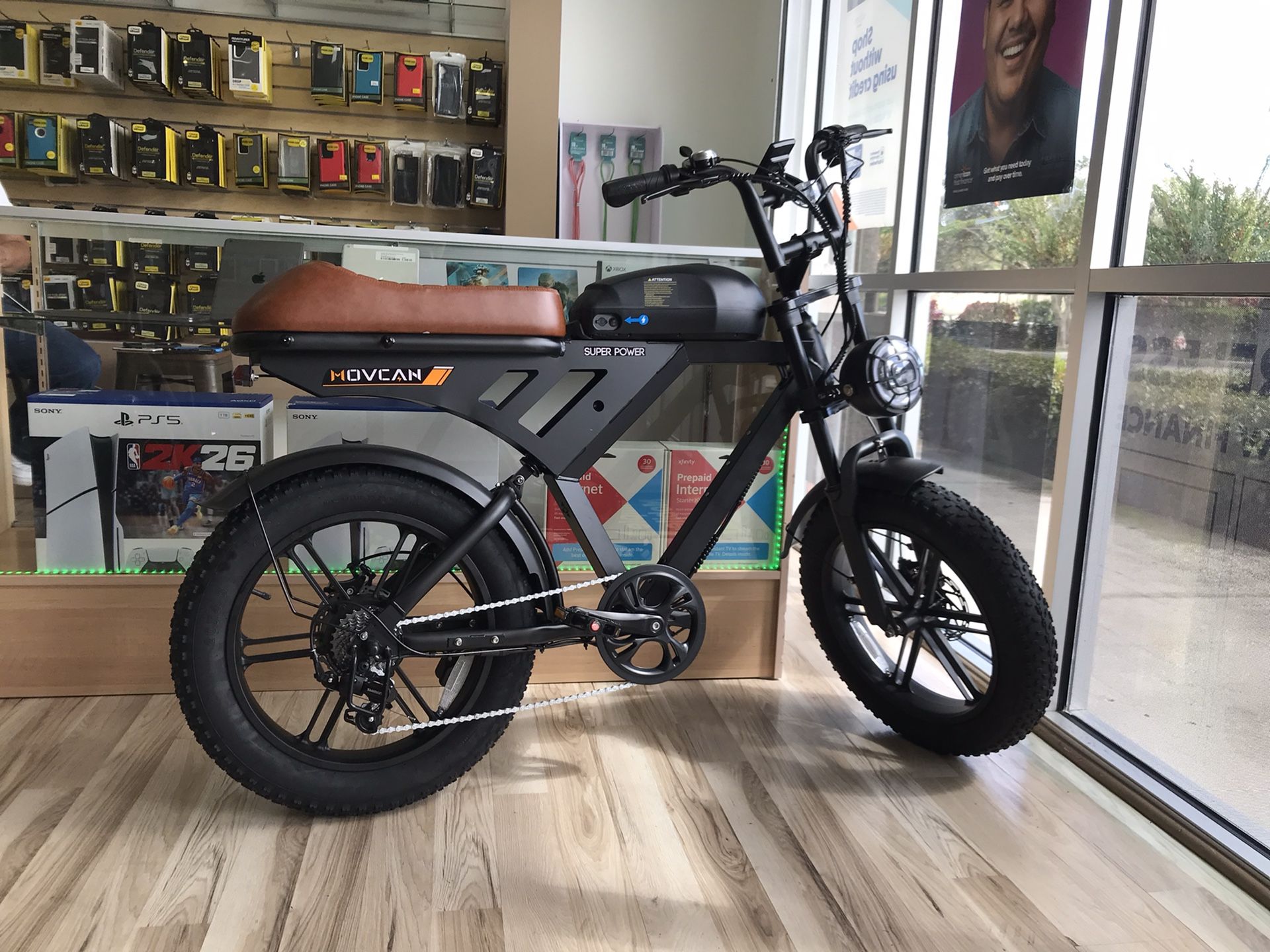 Movcan 1000W Cruiser E-Bike 70Mile Range