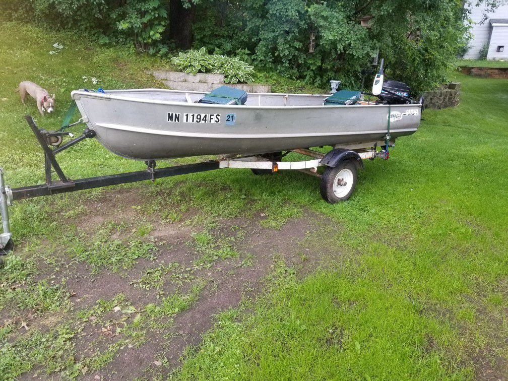 Photo 14ft sea nymph with 9.8hp 6hp