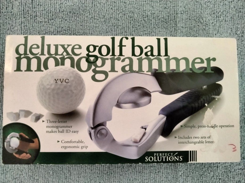 Deluxe Golf Ball Monogrammer By Perfect Solutions