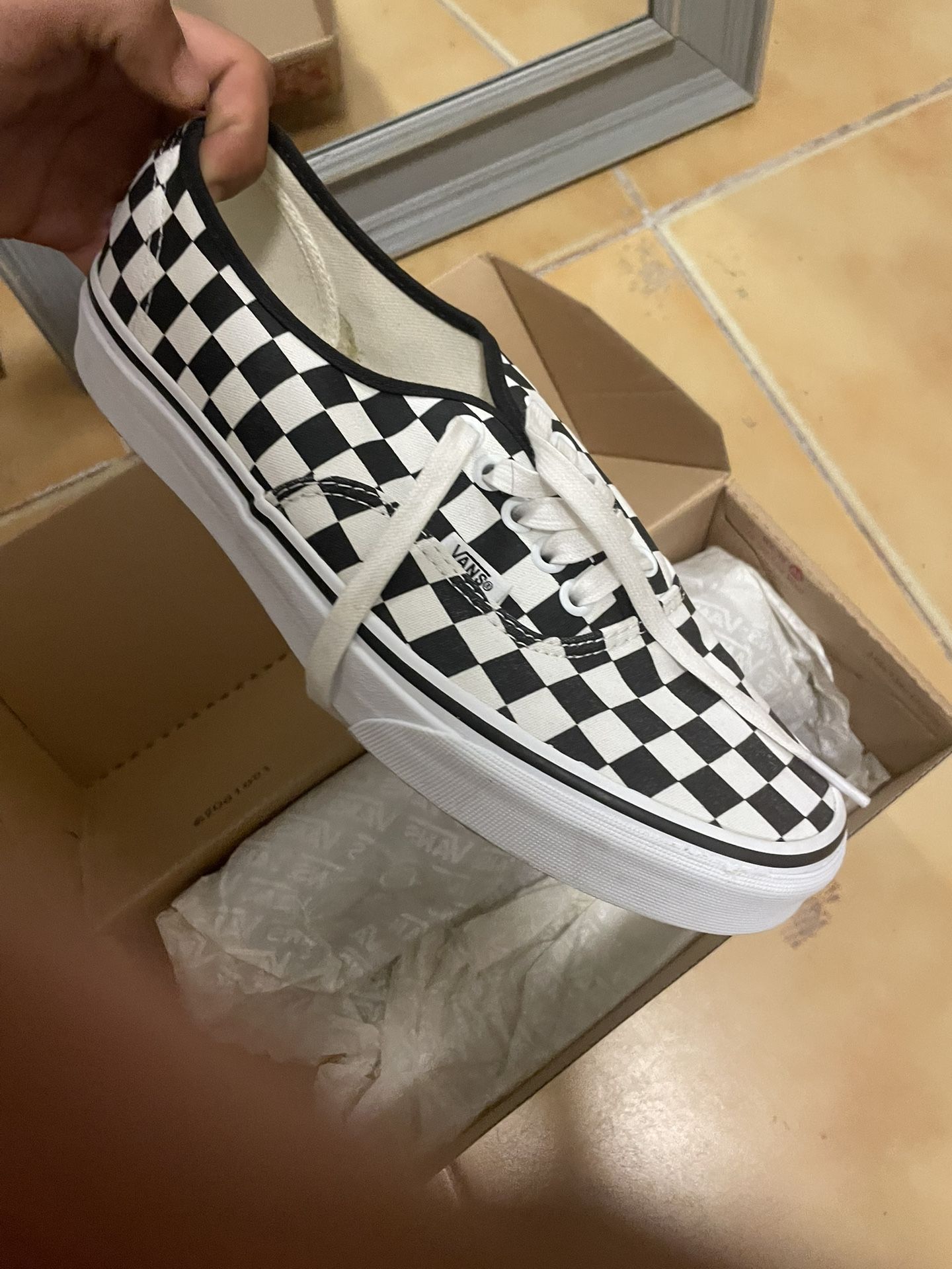 Checkered Vans