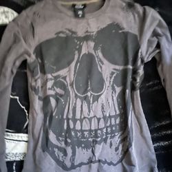 Grey Skull Shirt 