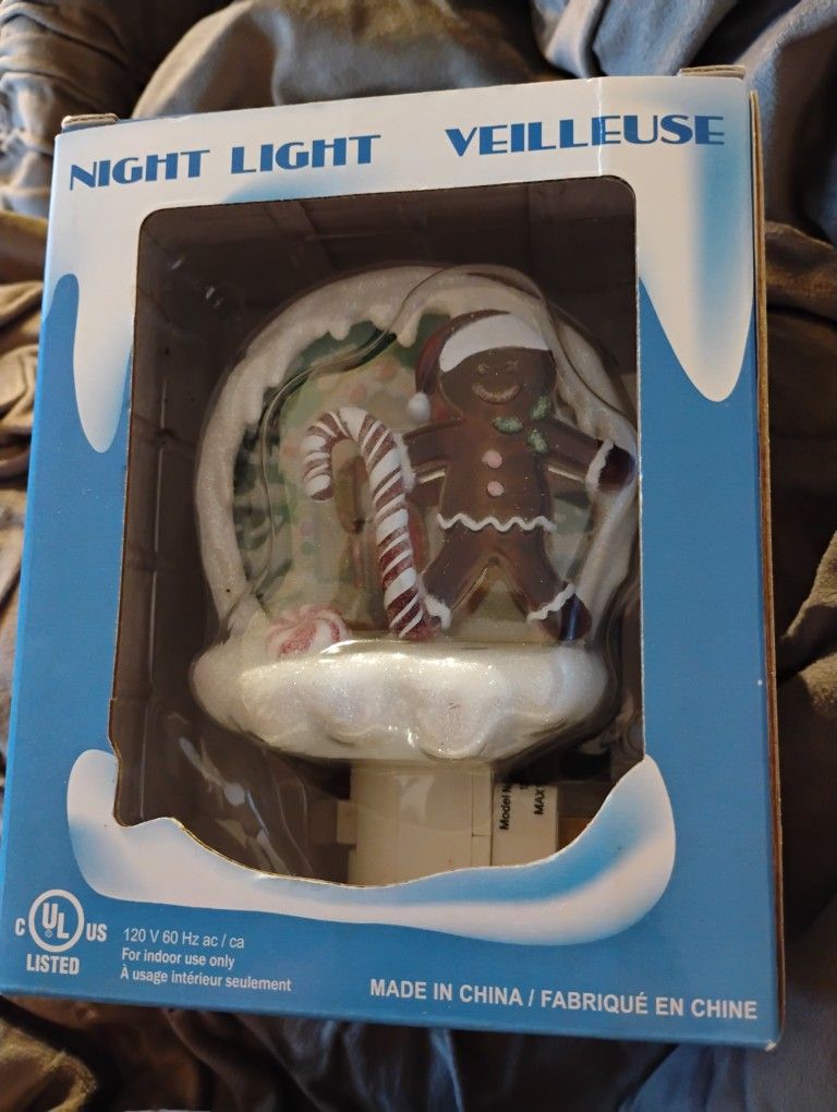 Ginger Bread Man Christmas Night Light