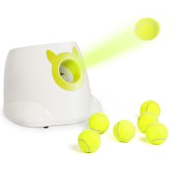 PALULU Automatic Ball Launcher, Adjustable Distance, for Small/Medium Dogs