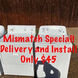 Amana Washer Kenmore dryer