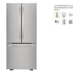 $1200-- Brand New- 22 cf LG Stainless Steel Refrigerator- LFCS22520S