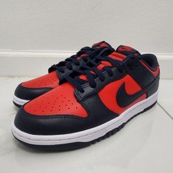 New Nike Dunk Low Retro "University Red/Obsidian/White" size 10
