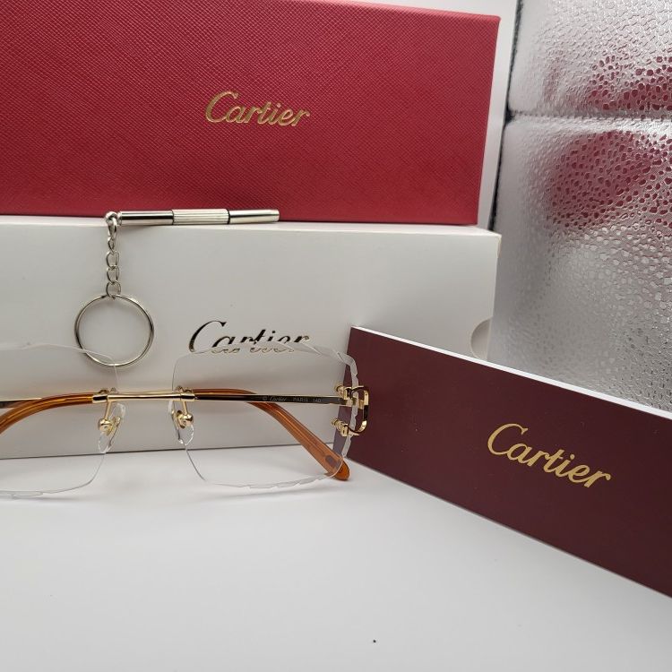 Cartier Rimless Glasses(Clear)Personality