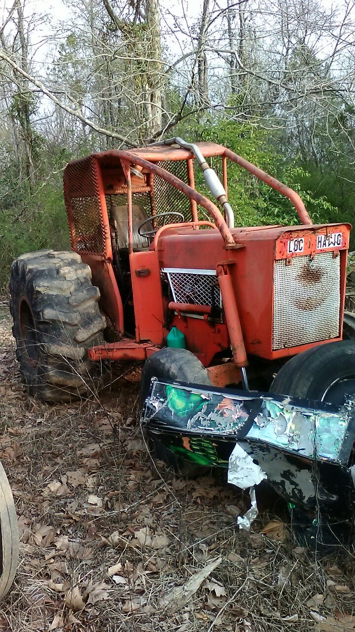 Log hog tractor