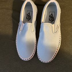 Vans Blue Slipp Ons 