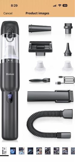 Car Vacuum 4-in-1 Small Handheld Vacuum w/ 20000Pa Suction