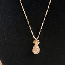 kate spade Pineapple Necklace like new 20” long