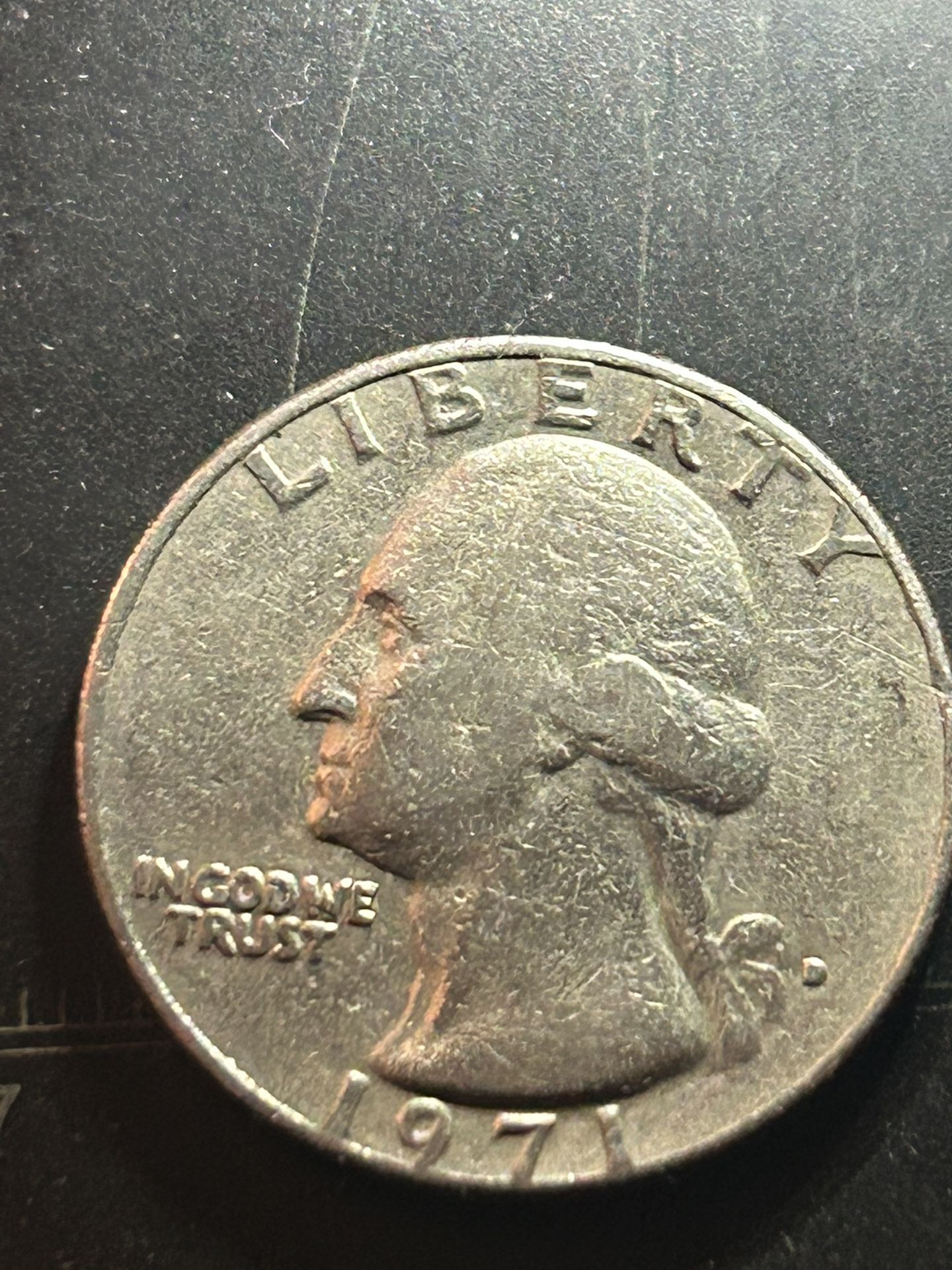 1971 D Quarter With Errors
