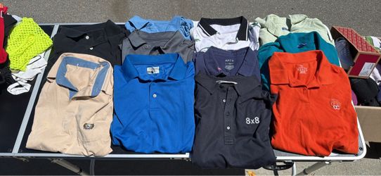 Mixed Lot of Men's Polo Shirts - 11 Total