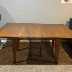 Vintage MCM Heywood Wakefield Drop Leaf Dining Table