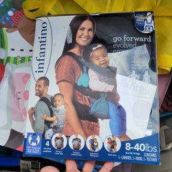 Infantino Go Forward Evolved Carrier-Ergonomic Face-in And Face-out,  Front And Back Carry For Newborns And Toddlers 8-40 lbs
