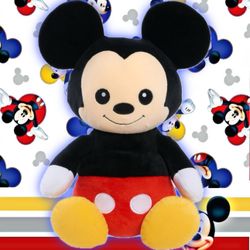 Disney Classics 14-Inch Mickey Mouse, Comfort Weighted Plush Animals for Kids Se