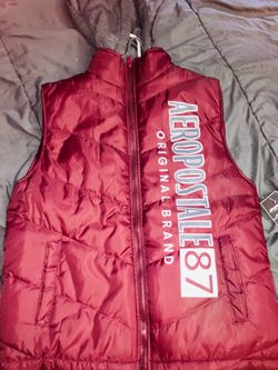 AEROPOSTALE Men's Hooded Puffer Vest Size M