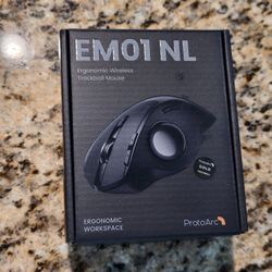 New Protoarc EM01 NL Ergonomic Bluetooth Wireless Trackball Mouse