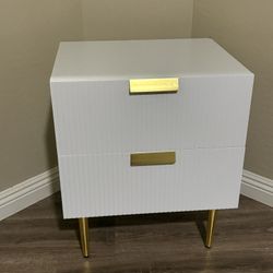 Fluted Nightstand