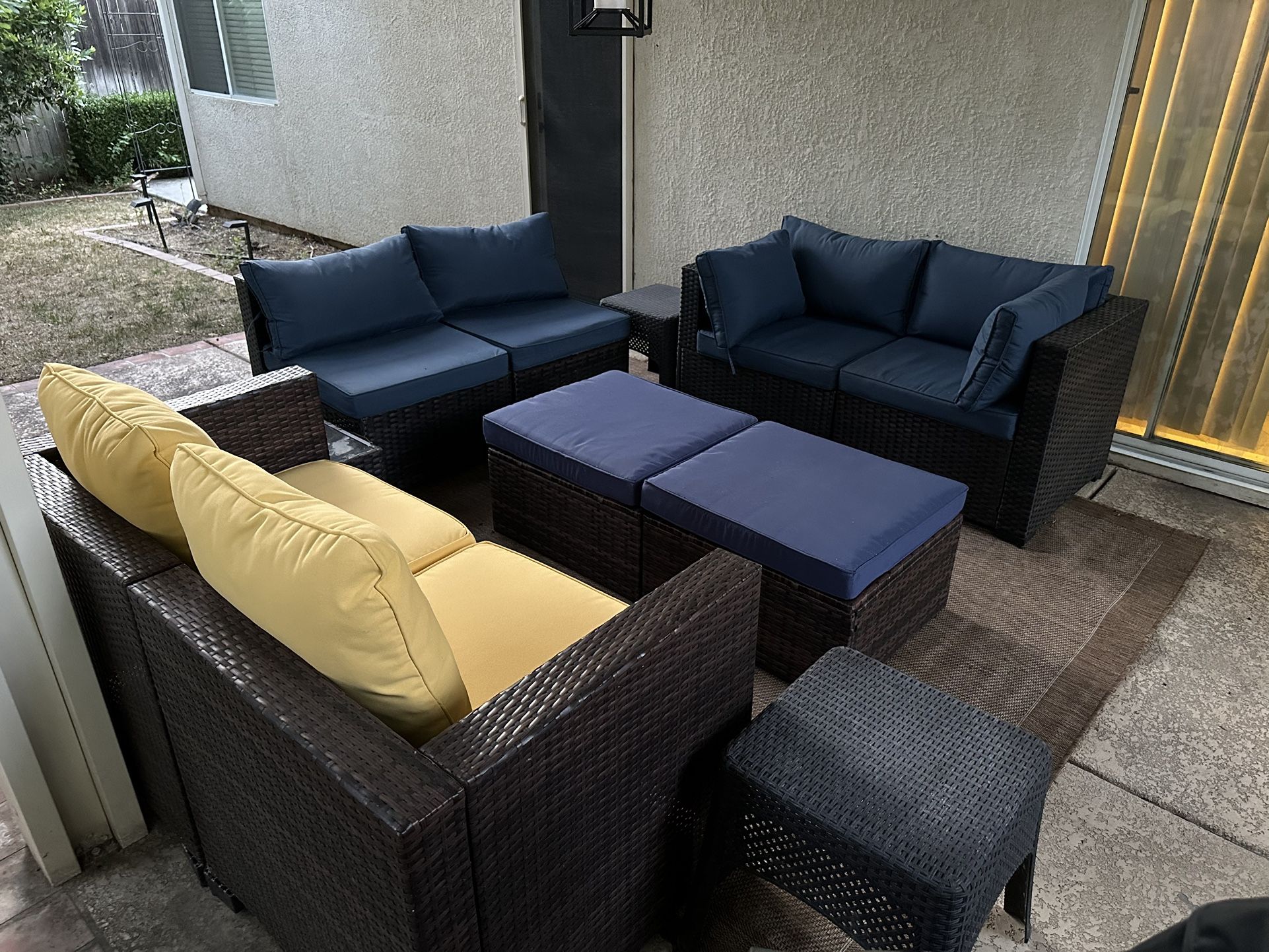 Wicker Patio Furniture 11 Pcs