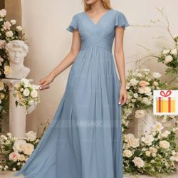 Very Pretty Dusty Rose Chiffon Dress