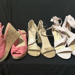 High Heel Wedge Summer Shoes 