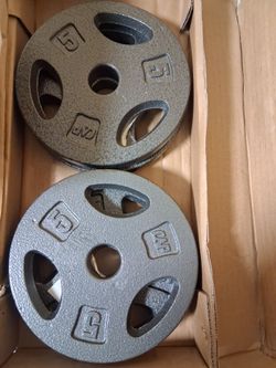 4. New 1" 5. Pound CAP Brand weight plates