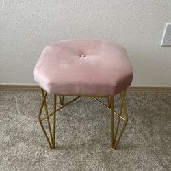 Pink and Gold Chair