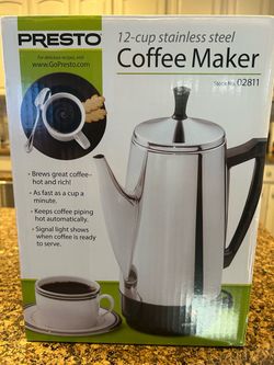Stainless steel coffee maker