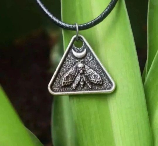 Dead Head Moon Moth Necklace