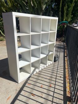 IKEA white 4 x 4 shelf, for free!