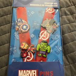 Disney Pins Starter Set of 4 Pins New!  Marvel Avengers Set