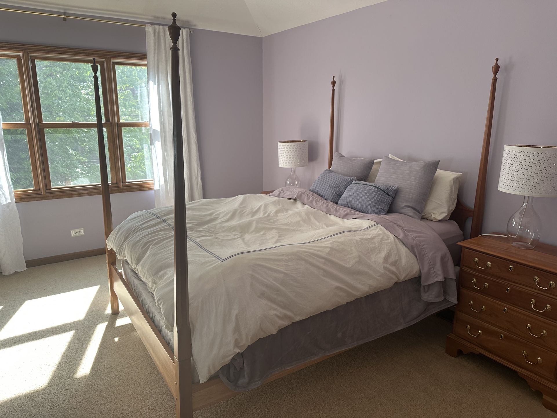 Beautiful Solid Cherry Wood Bedroom Set