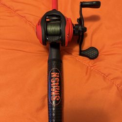 Lew’s Mach Smash Baitcasting Reel + Rod | 7’2” | Medium Heavy | Sufix 832 8x Braid