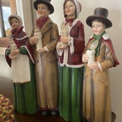 Christmas Carols Ceramic Statue 