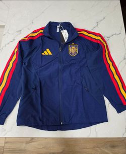 Adidas Spain National Team 2026 Full Zip Anthem Jacket Men’s | Size S JZ2253 NWT