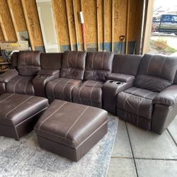 Brown Sectional - FREE DELIVERY 🚚 